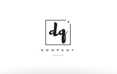 dq d q hand writing letter company logo icon design