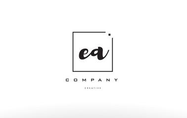 ea e a hand writing letter company logo icon design