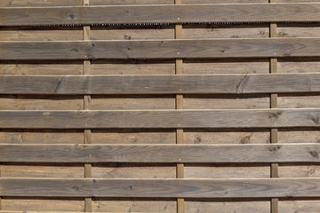Hintergrund, horizontal ausgerichtete Holzbretter hell braun