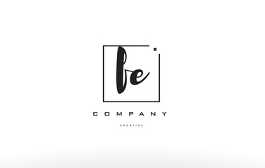 fe f e hand writing letter company logo icon design