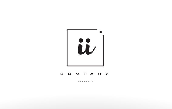 ii i i hand writing letter company logo icon design