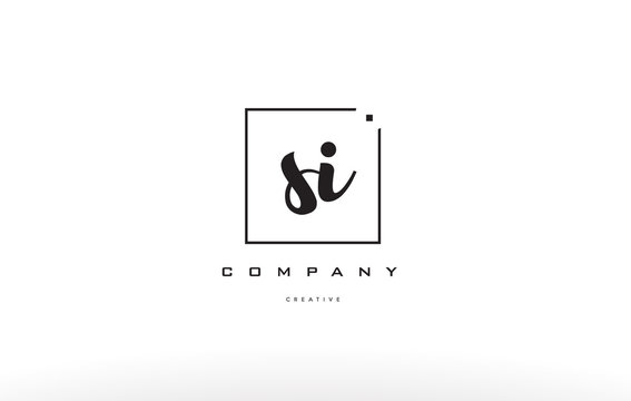 si s i hand writing letter company logo icon design