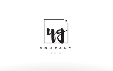 yg y g hand writing letter company logo icon design