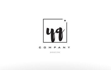 yq y q hand writing letter company logo icon design