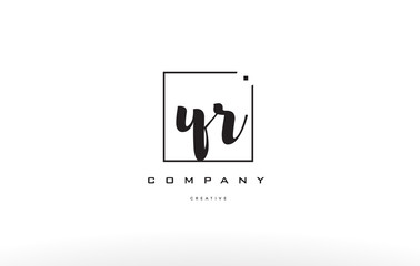 yr y r hand writing letter company logo icon design