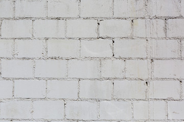 Strukturierter Hintergrund, Backsteinmauer mit weißen Ziegeln