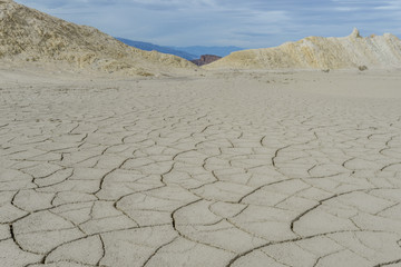 Dried, cracked earth in Death Valley National Park