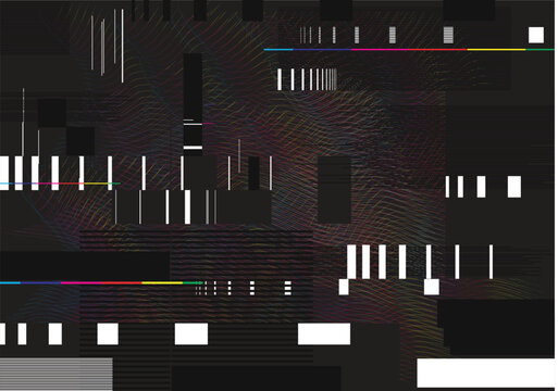 Abstract glitch background illustration