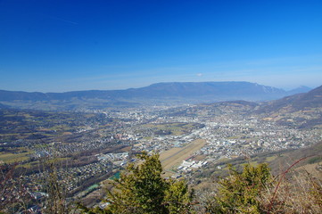 vue sur la cluse de Chambéry