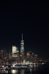 Fototapeta na wymiar Freedom tower at night