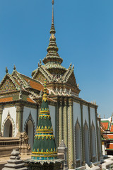 Obraz premium Phra Sawet Kudakhan at the Temple of the Emerald Buddha (Wat Phra Kaew), Grand Palace complex, Bangkok, Thailand