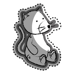 cute mouse baby toy icon vector illustration design