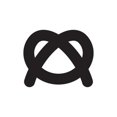 pretzel icon illustration