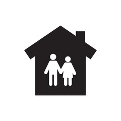 family house icon illustration