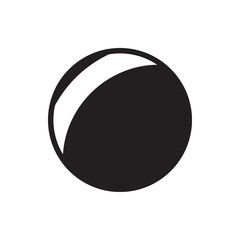 plastic ball icon illustration