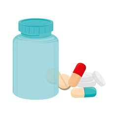 medicine drugs isolated icon vector illustration design