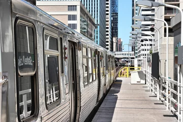 Foto op Plexiglas Chicago L train © Tupungato
