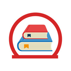 textbook library isolated icon vector illustration design