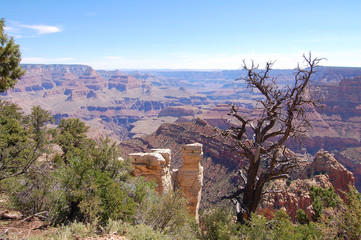 Imposing view over the Grand Canyon in the west of the USA