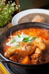  dakbokkeumtang. Braised Spicy Chicken.