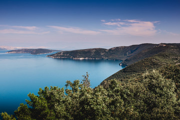 view of beach, krk island kroatia 
