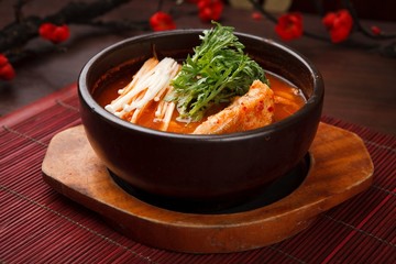 maeuntang. Spicy Fish Stew.