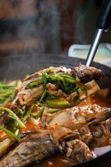 maeuntang. Spicy Fish Stew.