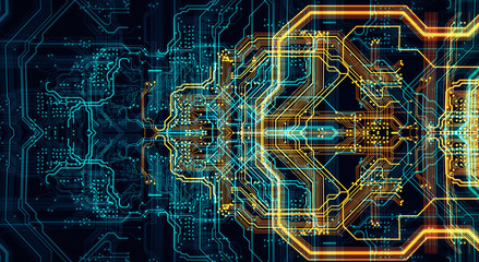 Technology background/Technology background of the abstract computer motherboard, can be used in the description of technological processes, science. Can be used as digital dynamic wallpaper.