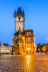 Fototapeta na wymiar Old Town Hall, Stare Mesto,Prague