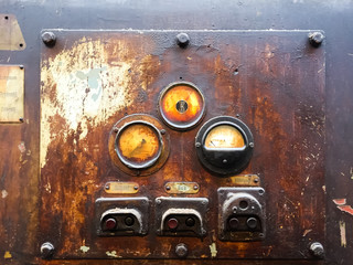 Rostige Instrumententafel Industrie