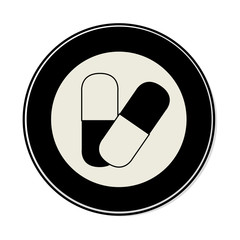 medicine drugs isolated icon vector illustration design