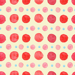 Watercolor circle pattern