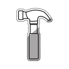 Hammer construction tool icon vector illustration graphic design