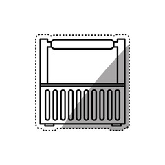 Tools kit box icon vector illustration graphic design
