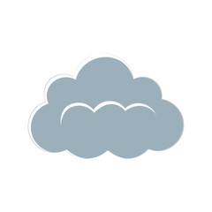 Cloud computing technology icon vector illustration graphic design