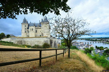 Fototapeta na wymiar Saumur France travel castle