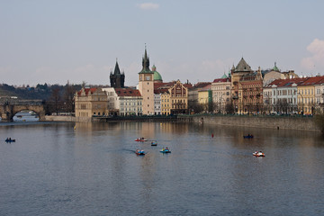 Obraz premium Tschechien - Prag - Moldau