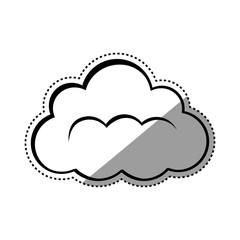 Cloud computing technology icon vector illustration graphic design