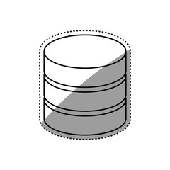 Database storage computer icon vector illustration graphic design