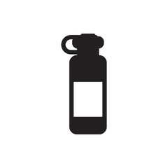 bottle for fitness icon illustration