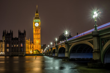 Fototapeta na wymiar Houses of Parliament, Big Ben and Westminster, London