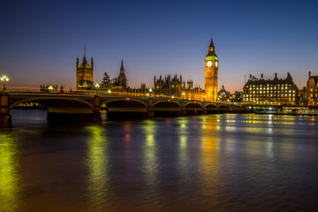 Fototapeta na wymiar Houses of Parliament, Big Ben and Westminster, London