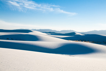 Sunset at White Sand Dunes National Monument, New Mexico, USA