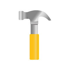 Hammer construction tool icon vector illustration graphic design