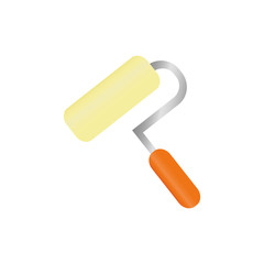 Rolling paint tool icon vector illustration graphic design