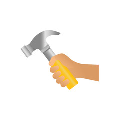 Hammer construction tool icon vector illustration graphic design