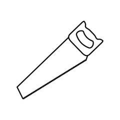 Hacksaw construction tool icon vector illustration graphic design