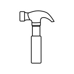 Hammer construction tool icon vector illustration graphic design