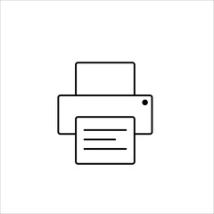 printer icon on white background