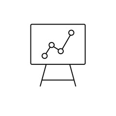 statistic icon on white background